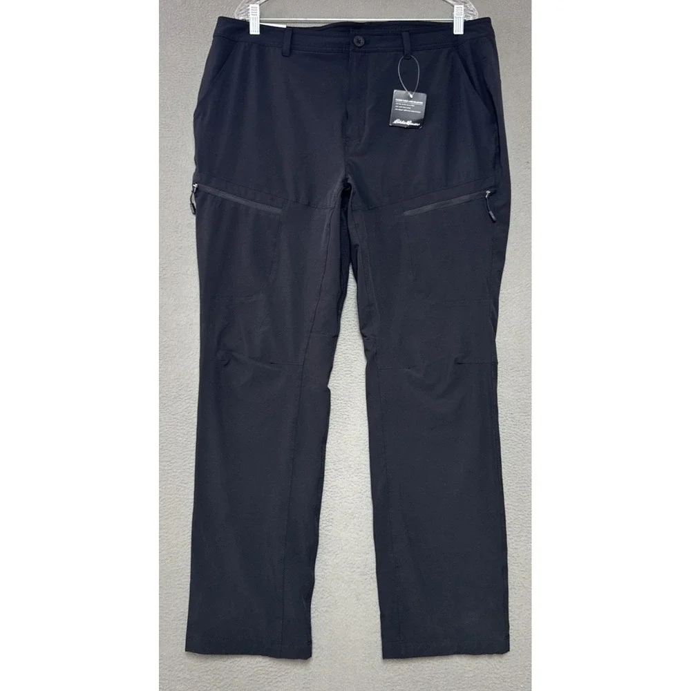 Eddie Bauer Flexion Lined 2.0 Pants Fleece Womens Hiking Outdoor Black Sz 16 NWT